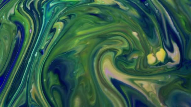 1920x1080 25 Fps. Vidéo colorée de texture de fond d'étalement de flux de peinture .