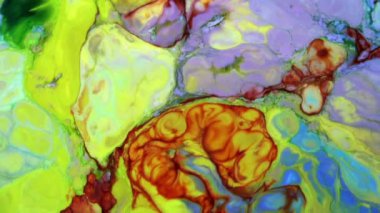1920x1080 25 Fps. Renkli Boya Akışı Arkaplan Doku Görüntüsü Yayılıyor.