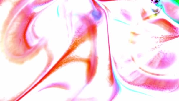 Motif Abstrait Macro Mouvement Lent Concept Artistique Couleur Surface Mobile — Video