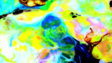 Yavaş Hareketli Makro Desen Sanatsal Kavramsal Renk Yüzey Taşıyıcı Yüzey Sıvı Boya Sıçratma Sanatı DokusuName