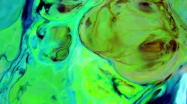 1920x1080 25 Fps. Çok Güzel Mürekkep Soyut Galaktik Renk Boyası Sıvı Doku Tasarımı Videosu.