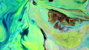 1920x1080 25 Fps. Çok Güzel Mürekkep Soyut Galaktik Renk Boyası Sıvı Doku Tasarımı Videosu.