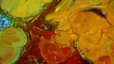 1920x1080 25 Fps. Çok Güzel Mürekkep Soyut Galaktik Renk Boyası Sıvı Doku Tasarımı Videosu.