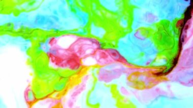 1920x1080 25 Fps. Çok Güzel Mürekkep Soyut Galaktik Renk Boyası Sıvı Doku Tasarımı Videosu.