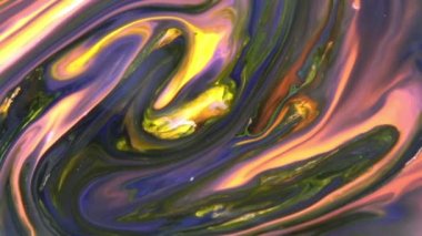 1920 x 1080 25 Fps. çok güzel mürekkep soyut Psychedelic boya sıvı hareketli arka plan doku Video.