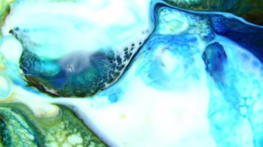 1920x1080 25 Fps. Çok Güzel Mürekkep Soyut Galaktik Renk Boyası Sıvı Doku Tasarımı Videosu.