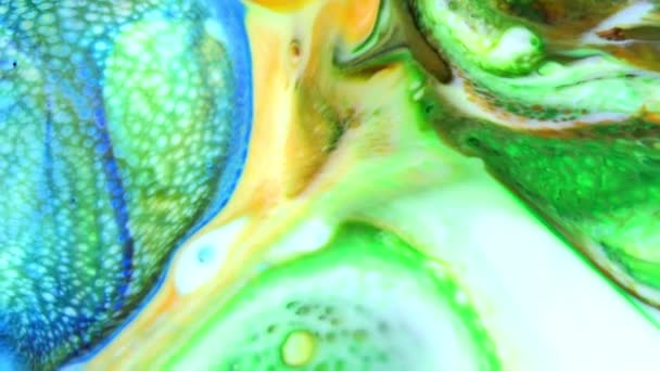1920X1080 Fps Très Belle Encre Abstraite Couleur Galactique Peinture Liquide — Video