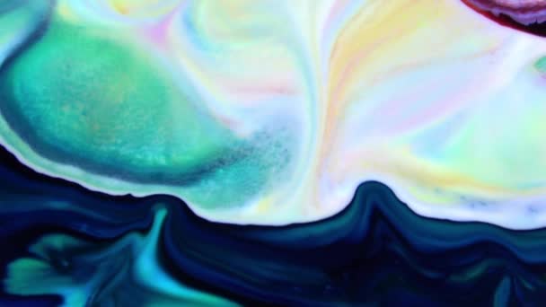 1920x1080 25 Fps. Très belle encre abstraite couleur galactique peinture liquide concept arrière-plan texture vidéo .