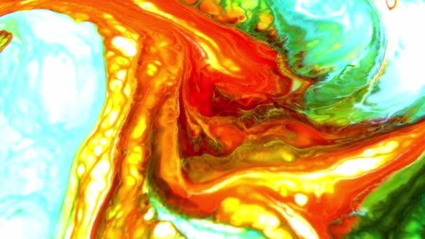 1920x1080 25 Fps. Très belle encre abstraite couleur galactique peinture liquide concept arrière-plan texture vidéo .