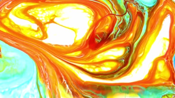 1920X1080 Fps Çok Güzel Mürekkep Soyut Galaktik Renk Boyası Sıvı — Stok video