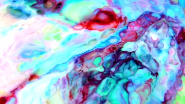 1920X1080 Fps Tinta Muito Agradável Abstract Galactic Colour Paint Liquid — Vídeo de Stock