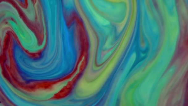 Abstracte Achtergrond Met Psychedelisch Schilderen Kleurrijke Levendige Kleuren Organisch Effect — Stockvideo