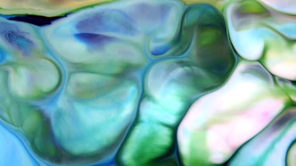 Fond Abstrait Avec Peinture Psychédélique Dans Des Couleurs Vives Colorées — Video