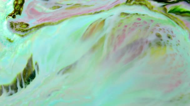 Abstract Background Psychedelic Painting Colorful Vivid Colors Organic Effect Fluid — Stock Video