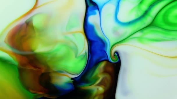 Fond Abstrait Avec Peinture Psychédélique Dans Des Couleurs Vives Colorées — Video