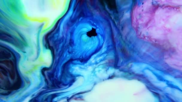 Fundal Abstract Pictură Psihedelică Culori Vii Colorate Efect Organic Vopsire — Videoclip de stoc