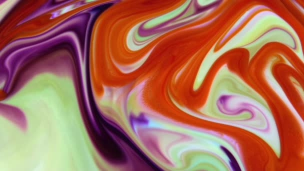 Fond Abstrait Avec Peinture Psychédélique Dans Des Couleurs Vives Colorées — Video