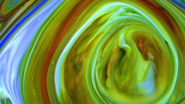 Абстрактный Фон Психоделическим Рисунком Ярких Цветах Органический Эффект Медленном Движении — стоковое видео
