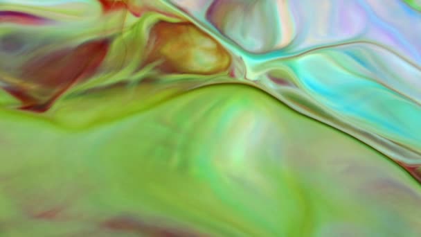Αφηρημένο Φόντο Ψυχεδελική Ζωγραφική Πολύχρωμα Ζωντανά Χρώματα Οργανική Επίδραση Ρευστή — Αρχείο Βίντεο