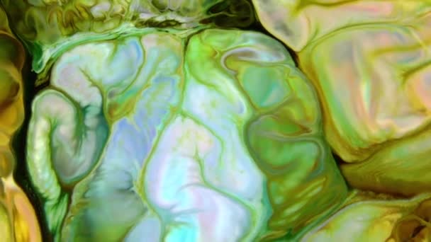 Fond Abstrait Avec Peinture Psychédélique Dans Des Couleurs Vives Colorées — Video