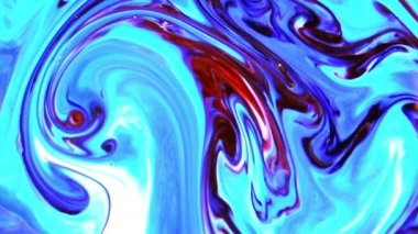 1920 x 1080 25 Fps. çok güzel mürekkep soyut Psychedelic boya sıvı hareketli arka plan doku Video.