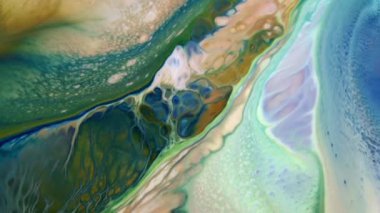 1920 x 1080 25 Fps. çok güzel mürekkep soyut Psychedelic boya sıvı hareketli arka plan doku Video.