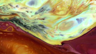 1920 x 1080 25 Fps. çok güzel mürekkep soyut Psychedelic boya sıvı hareketli arka plan doku Video.