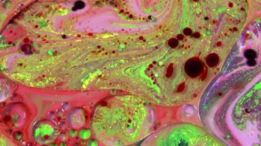 1920 x 1080 25 Fps. çok güzel mürekkep soyut Psychedelic boya sıvı hareketli arka plan doku Video.