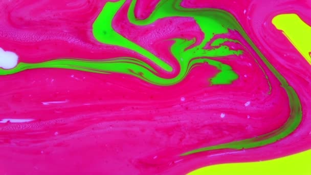 1920X1080 Fps Sehr Schöne Tinte Abstrakte Psychedelische Farbe Flüssige Bewegung — Stockvideo