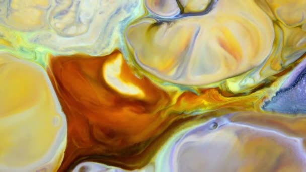 1920x1080 25 Fps. Très belle encre abstraite peinture psychédélique liquide mouvement arrière-plan texture vidéo .