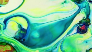 1920 x 1080 25 Fps. çok güzel mürekkep soyut Psychedelic boya sıvı hareketli arka plan doku Video.