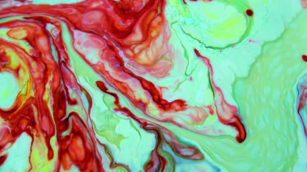 1920X1080 Fps Very Nice Ink Abstract Psychedelic Paint Liquid Motion — Stock Video