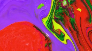 1920 x 1080 25 Fps. çok güzel mürekkep soyut Psychedelic boya sıvı hareketli arka plan doku Video.