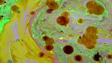 1920 x 1080 25 Fps. çok güzel mürekkep soyut Psychedelic boya sıvı hareketli arka plan doku Video.