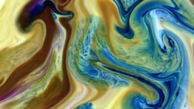 1920 x 1080 25 Fps. çok güzel mürekkep soyut Psychedelic boya sıvı hareketli arka plan doku Video.