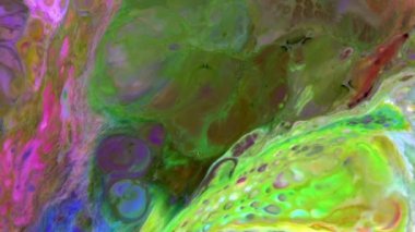 1920 x 1080 25 Fps. çok güzel mürekkep soyut Psychedelic boya sıvı hareketli arka plan doku Video.