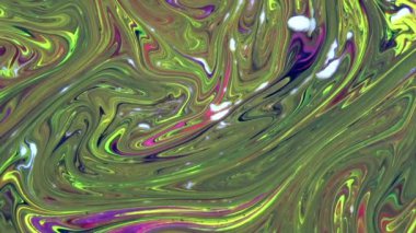 1920 x 1080 25 Fps. çok güzel mürekkep soyut Psychedelic boya sıvı hareketli arka plan doku Video.