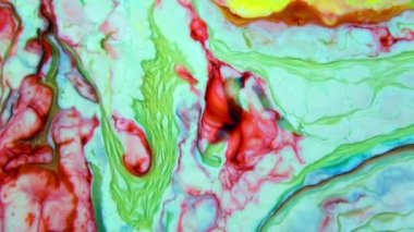 1920 x 1080 25 Fps. çok güzel mürekkep soyut Psychedelic boya sıvı hareketli arka plan doku Video.