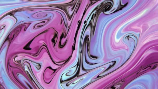 1920X1080 Fps Very Nice Ink Abstract Psychedelic Paint Liquid Motion — Stock Video