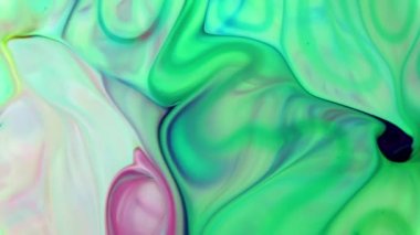 1920 x 1080 25 Fps. çok güzel mürekkep soyut Psychedelic boya sıvı hareketli arka plan doku Video.
