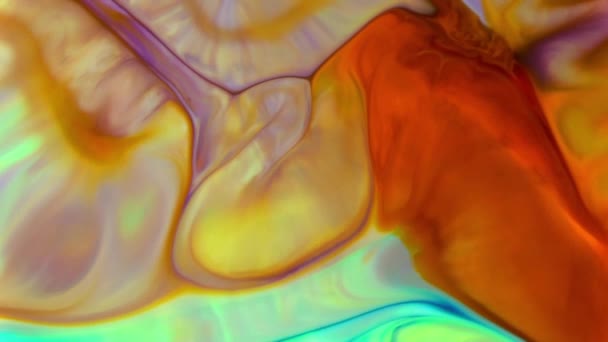 1920x1080 25 Fps. Très belle encre abstraite peinture psychédélique liquide mouvement arrière-plan texture vidéo .