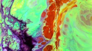 1920 x 1080 25 Fps. çok güzel mürekkep soyut Psychedelic boya sıvı hareketli arka plan doku Video.