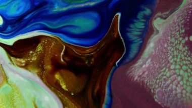 1920x1080 25 Fps. Çok Güzel Soyut İllüzyon Kozmos Renkleri Yarattı Arkaplan Doku Videosu Yayılıyor.