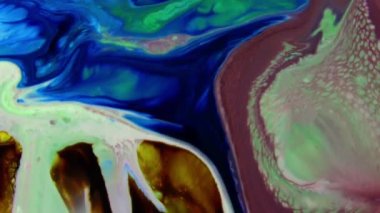 1920x1080 25 Fps. Çok Güzel Soyut İllüzyon Kozmos Renkleri Yarattı Arkaplan Doku Videosu Yayılıyor.