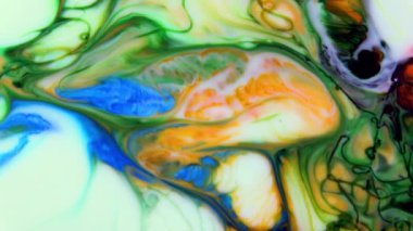 1920x1080 25 Fps. Çok Güzel Mürekkep Soyut Galaktik Renk Boyası Sıvı Doku Tasarımı Videosu.