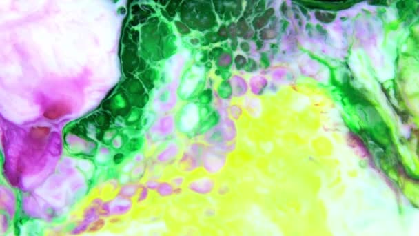 1920x1080 25 Fps. Très belle encre abstraite couleur galactique peinture liquide concept arrière-plan texture vidéo .