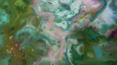 1920x1080 25 Fps. Çok Güzel Mürekkep Soyut Galaktik Renk Boyası Sıvı Doku Tasarımı Videosu.
