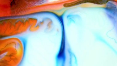 1920x1080 25 Fps. Çok Güzel Mürekkep Soyut Galaktik Renk Boyası Sıvı Doku Tasarımı Videosu.