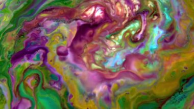 1920x1080 25 Fps. Çok Güzel Mürekkep Soyut Galaktik Renk Boyası Sıvı Doku Tasarımı Videosu.