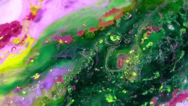 1920X1080 Fps Very Nice Ink Abstract Galactic Colour Paint Liquid — Stock Video